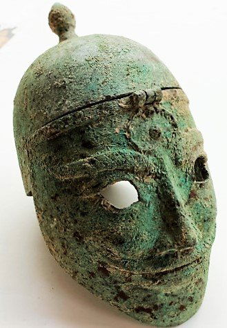 rare bronze general Helmet Connected Helmet Mask (1 of 6)