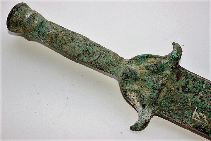 bronze silver gilding engraved with the ancient text (1 of 5)