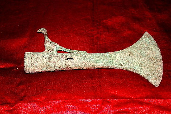 Ancient Bronze Carved Weaponry (1 of 2)