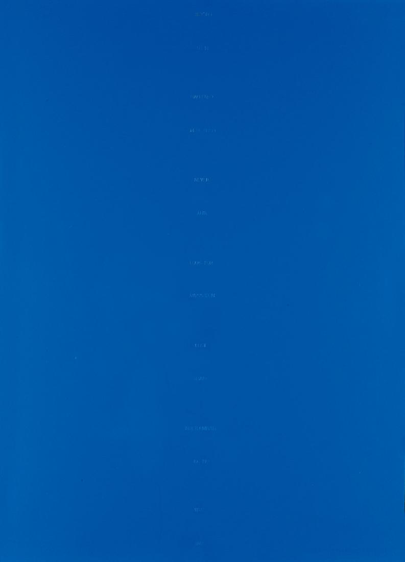 ROBERT BARRY - Senza titolo, s.d: Senza titolo, s.d acrylic and ink on paper, cm 70x50 This lot is sold subject to Artists Resale Rights