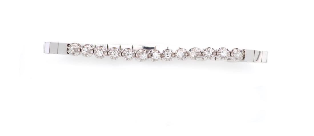 WHITE GOLD DEMI TENNIS BRACELET WITH DIAMONDS (1 of 1)