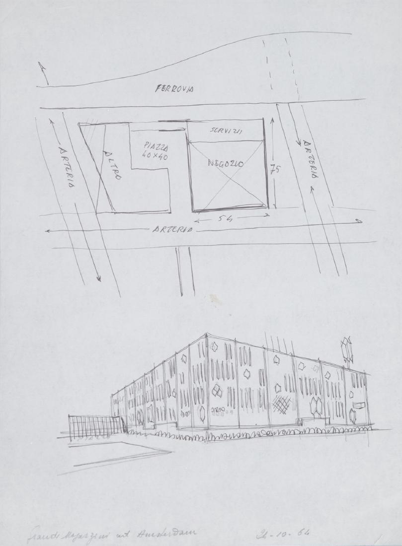 Giò Ponti - Grandi Magazzini ad Amsterdam, 1964 (1 of 1)