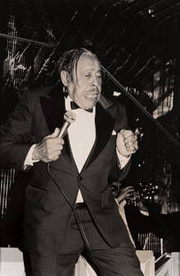 ROXANNE LOWIT - Cab Calloway, New York, 1980: cm 50 x 40,5 (cm 48,5 x 33 picture) Gelatin silver print, printed in years 1990 Edition 1 of 25 Titled, dated, numbered and signed in pencil on the verso
