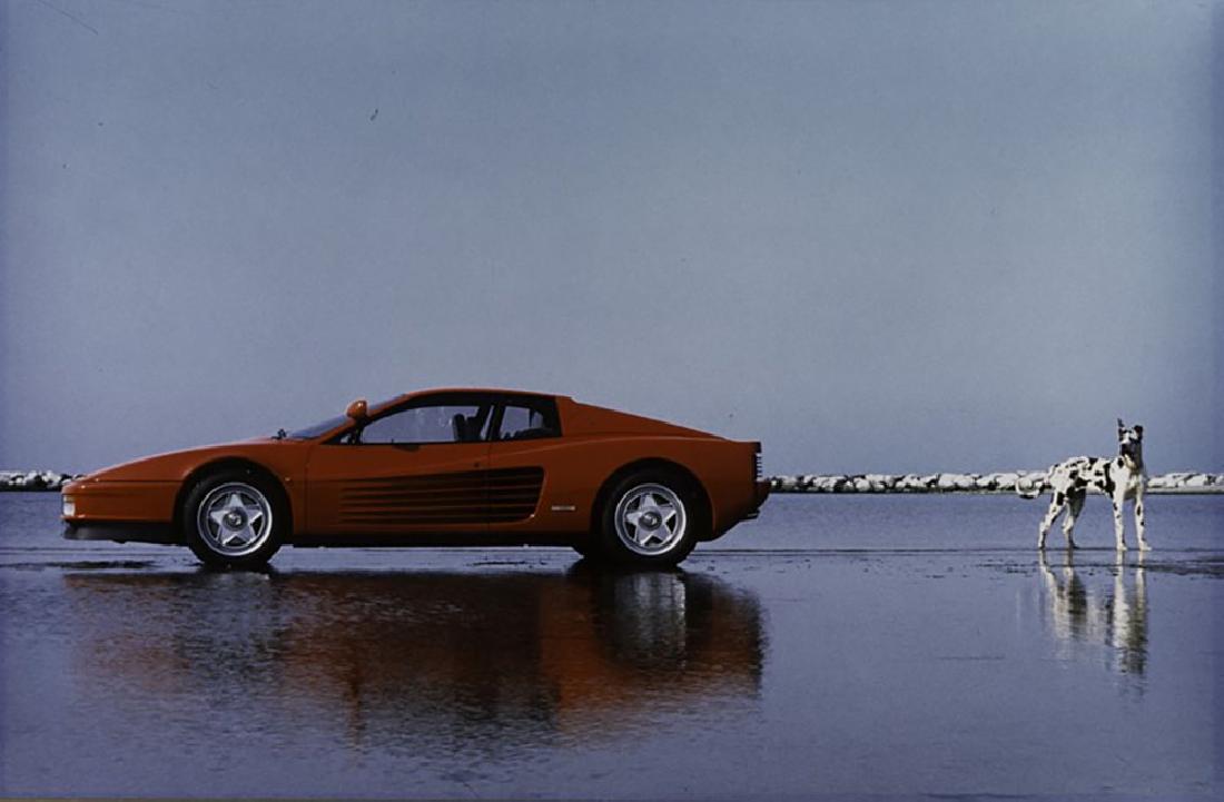 Franco Fontana - Testarossa: Vintage cibachrome print cm 40 x 60,5 Signed and dated in black ink on the verso This lot is subject to Artists Resale Rights