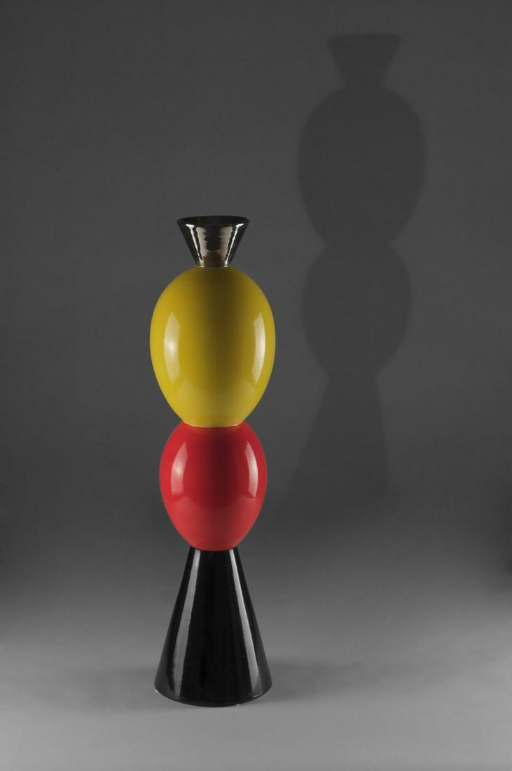 Alessandro Mendini - Stoa ceramic: 12 Colonne series. Limited edition of 50 signed and numbered copies. Superego Editions. cm h 72 x diam 18