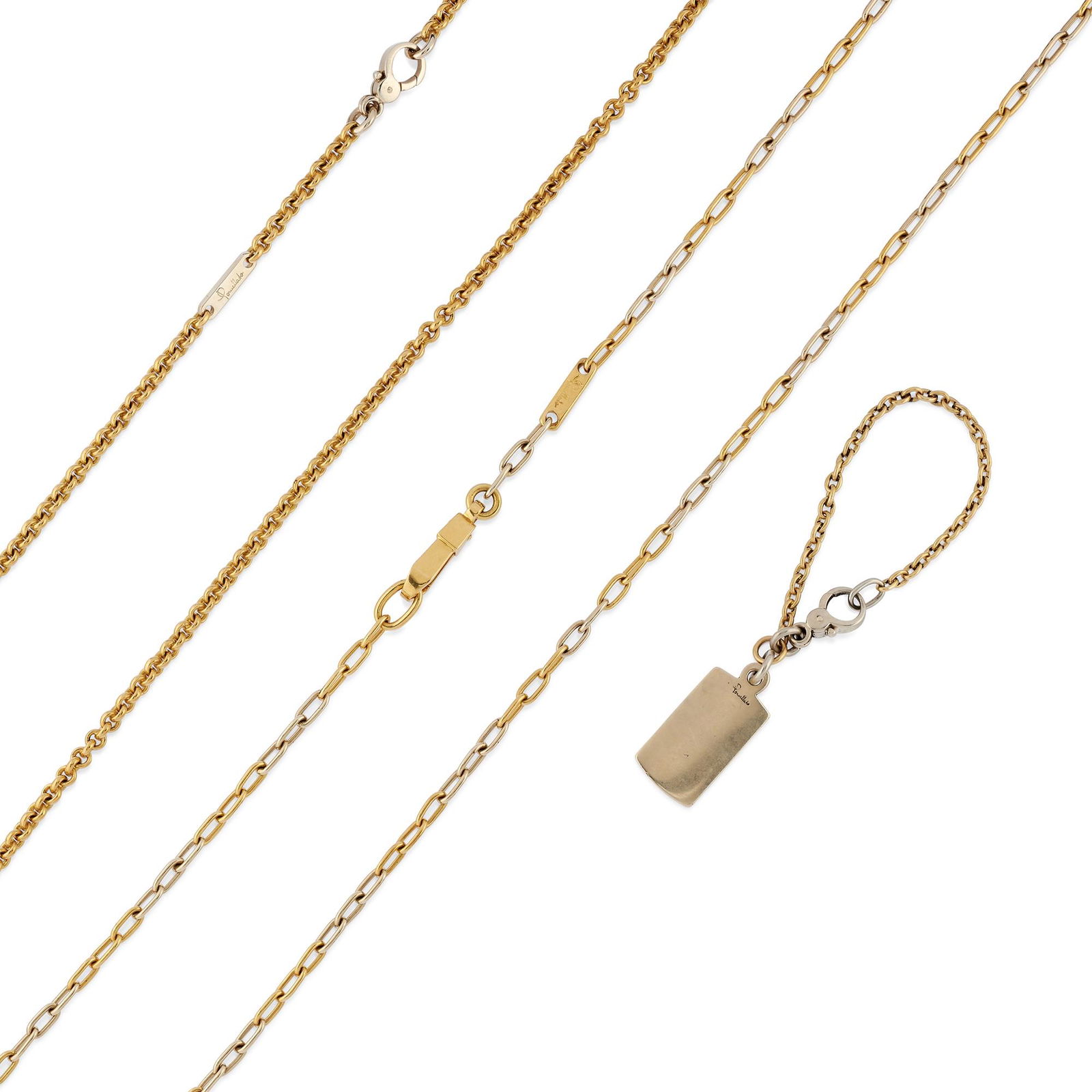 Pomellato - A 18K two-color gold lot of two necklaces (1 of 3)