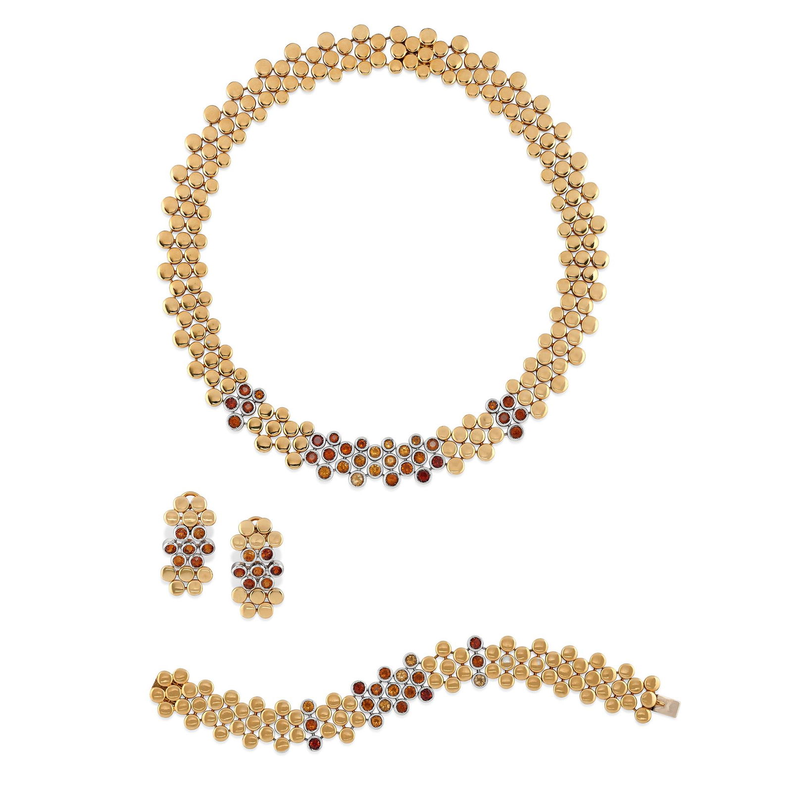 Scavia - A 18K two-color gold and citrine quartz (1 of 4)