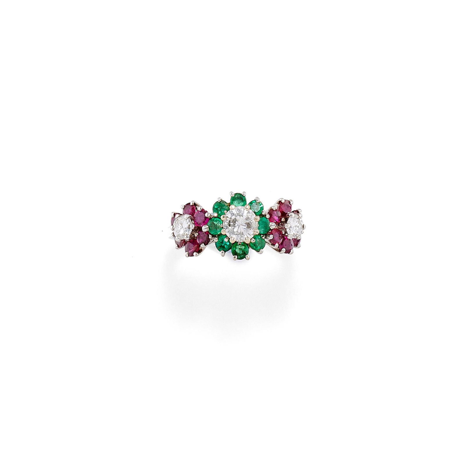 A ruby, emerald and diamond ring (1 of 1)