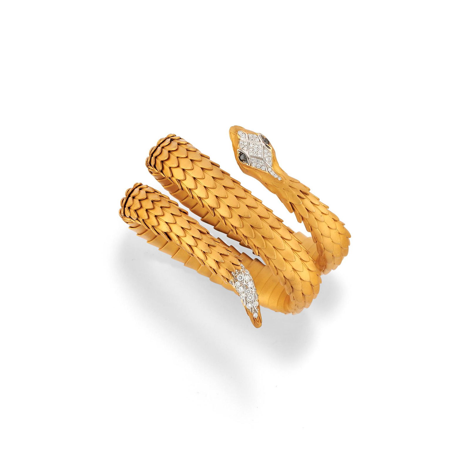 A 18K yellow gold, silver gilt and diamond bracelet (1 of 1)