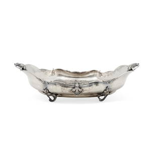 A silver centrepiece, Alexandria 20th Century, defects: Weight g 963,80 cm 24,00x40,00x11,00