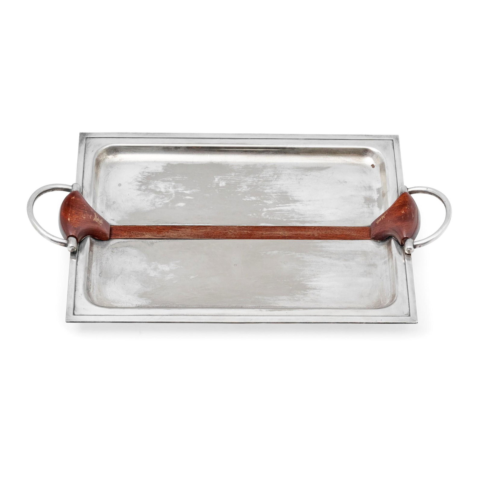 Gucci - A gold plated tray, Gucci: Weight kg 2,629 cm 35,00x60,00