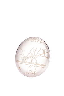 Hermès - Silver 925 brooch: Silver 925 brooch, round shape, dm 5 cm (defects).