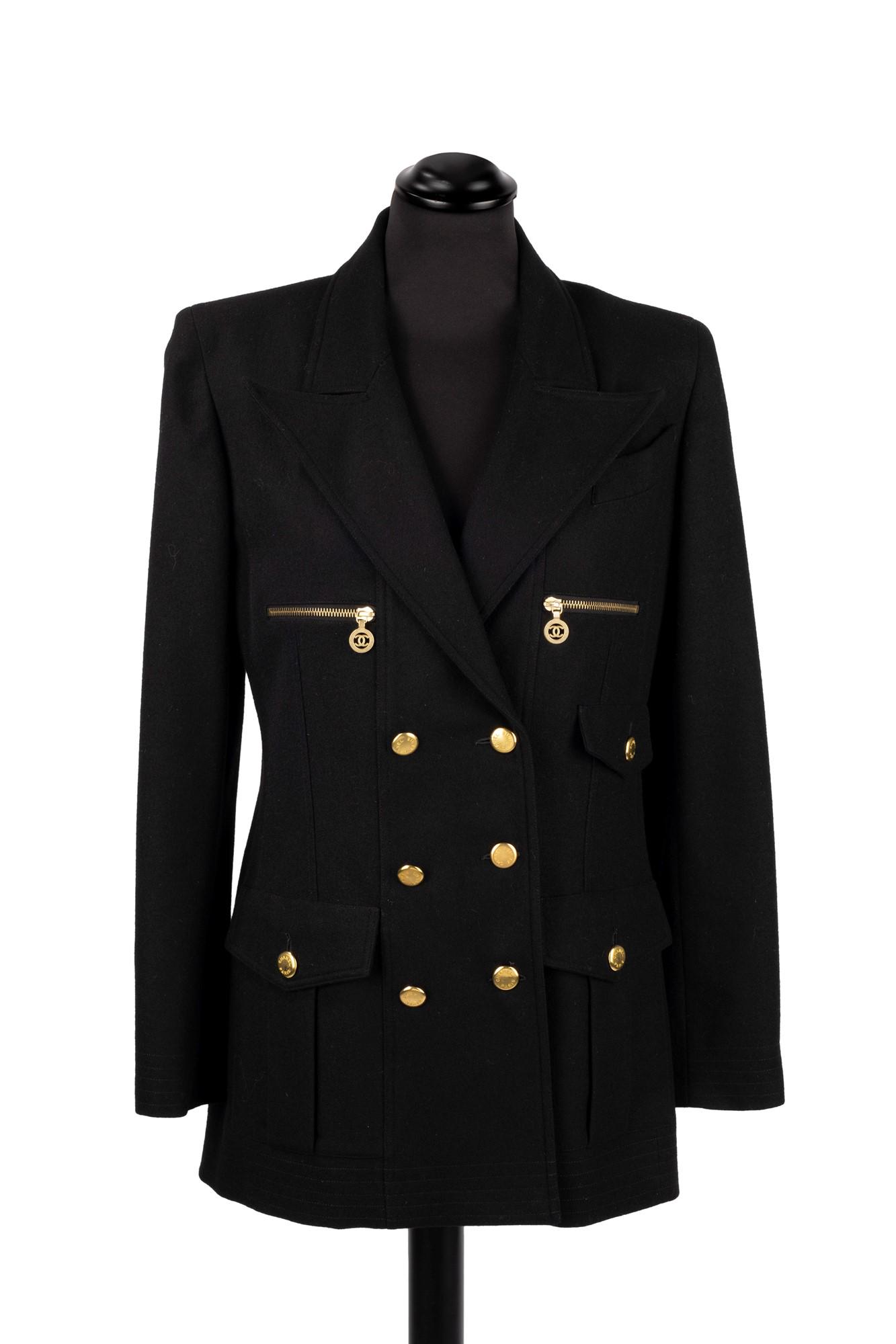 Chanel - Wool double breasted jacket (1 of 2)