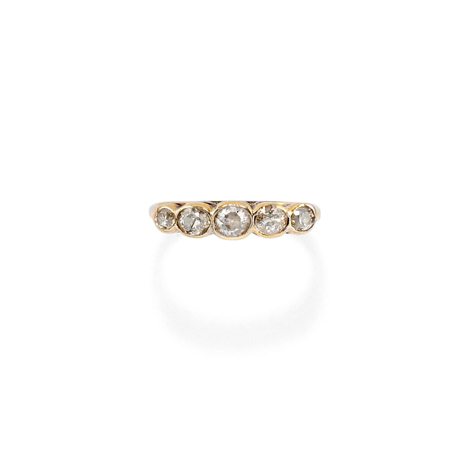 A 18k yellow gold and diamond ring (1 of 1)