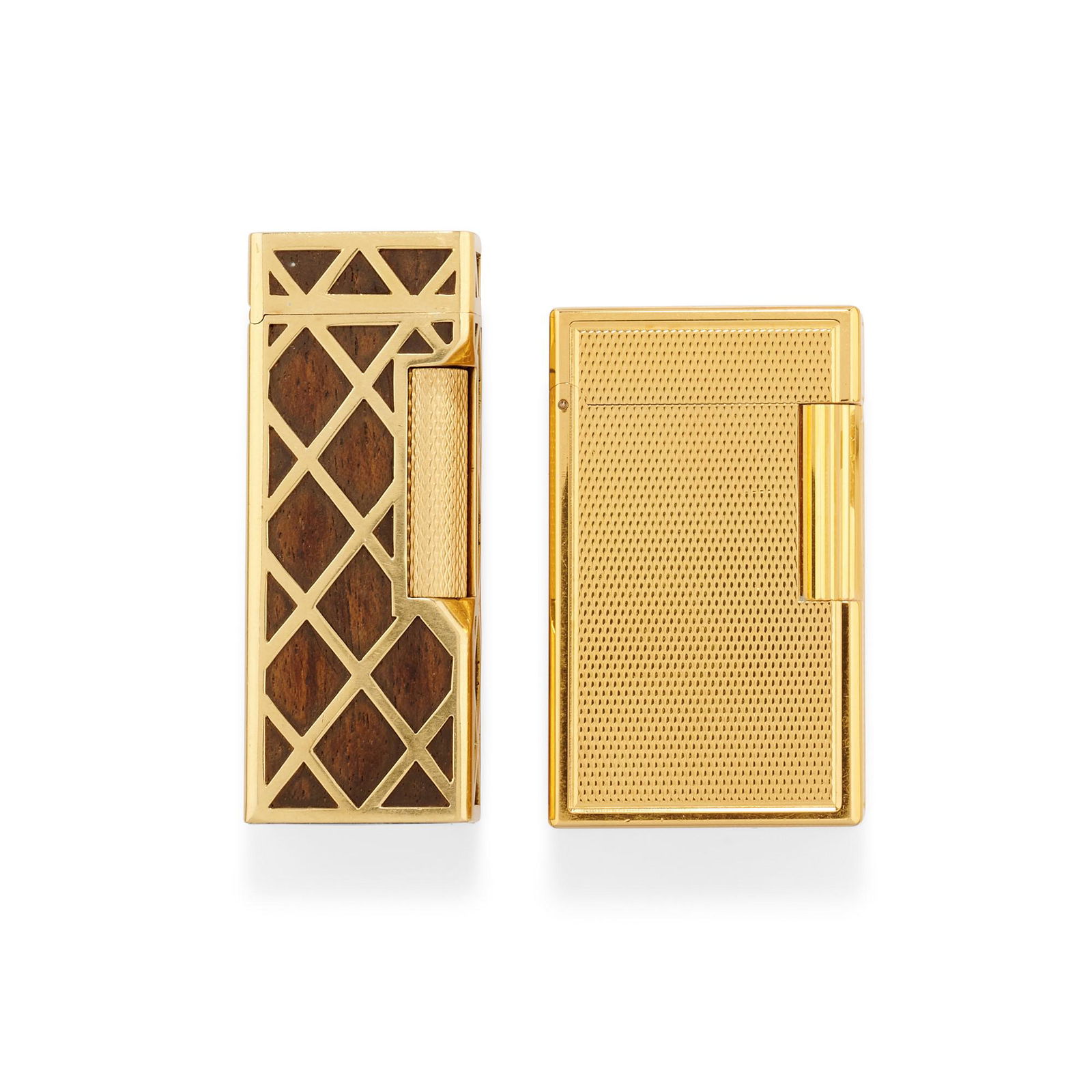 Two gold plated and 18k yellow gold lighters (1 of 3)