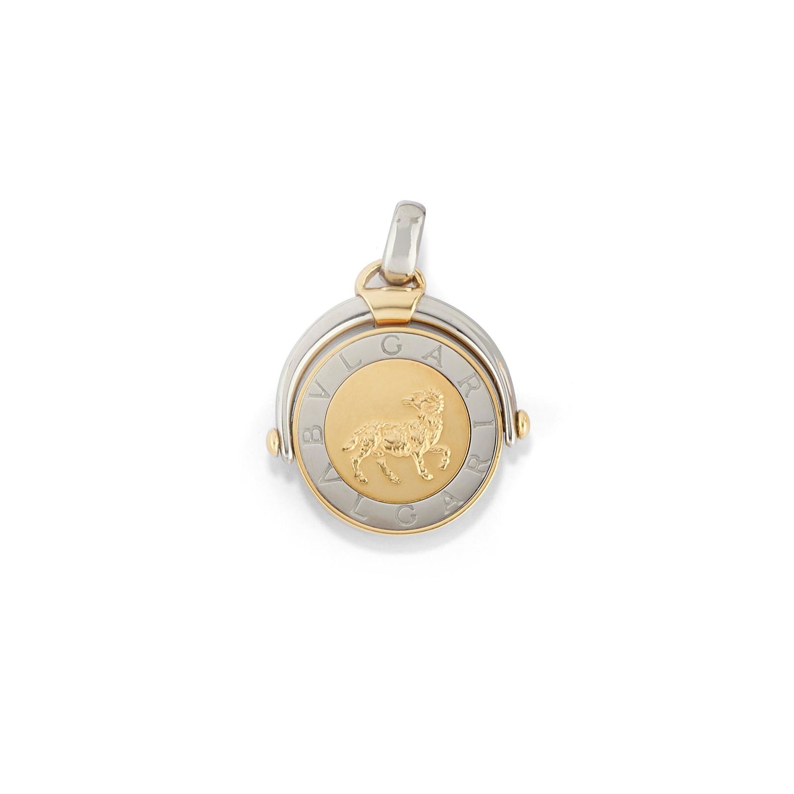 A 18K yellow gold and steel pendant, Bulgari-Bulgari collection, Bulgari (1 of 1)