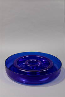 Luciano Vistosi - Dodolo: Dodolo, 1970 ca. h 7 cm x diam 40 cm Blown glass centerpiece. Vistosi Manufacture. LITERATUREVistosi original Catalog