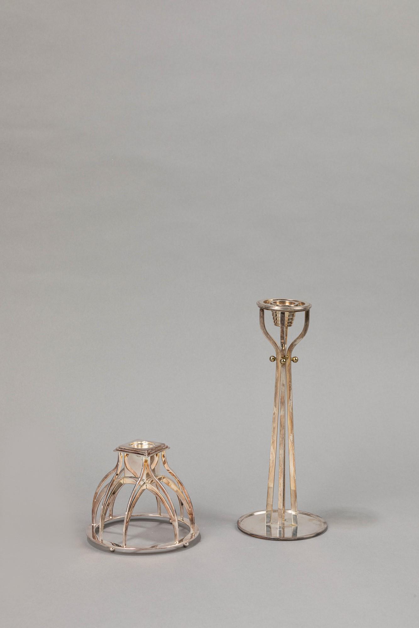 Paolo Portoghesi - Metal candlesticks, 1988 (1 of 1)