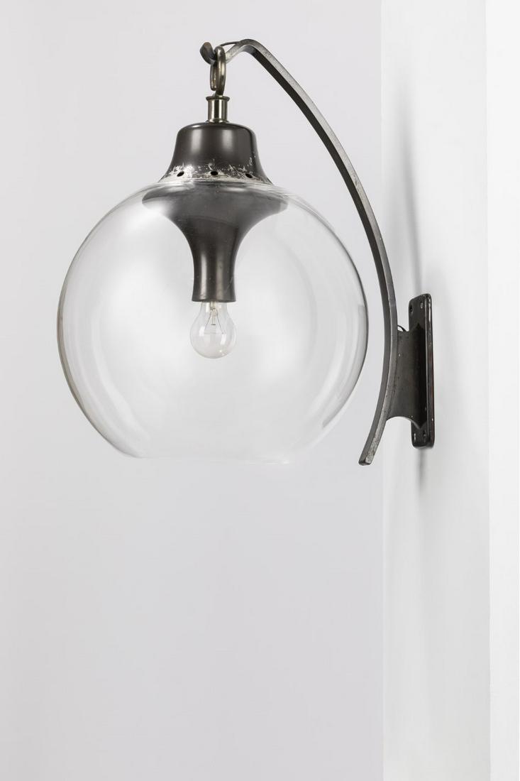 Luigi Caccia Dominioni - Wall lamp, 1967: 60x40 cm LP13 model, in painted brass and glass. Azucena production