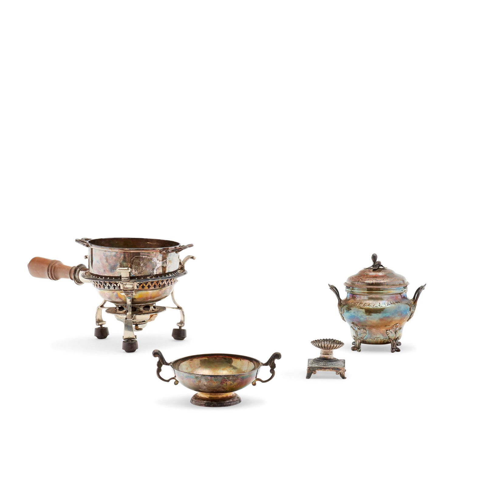 Four silver and metal objects, France, 18th Century (1 of 1)
