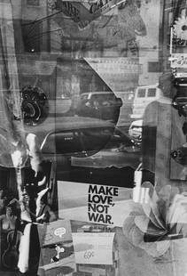 Mario De Biasi (1923-2013) - Untitled (Make love, not war), 1950s/1960s: Vintage gelatin silver print cm 40 x 27,5 | 15.7 x 10.8 in. Photographer's credit stamp on the verso This lot is subject to Artists Resale Rights