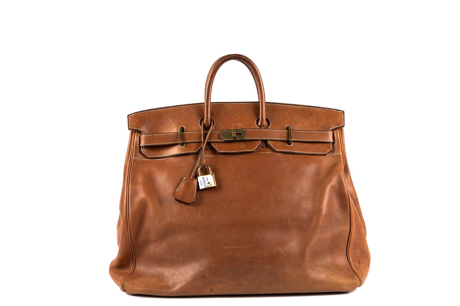 Hermès - Brown leather Haut à Courroies travel bag  (1 of 4)
