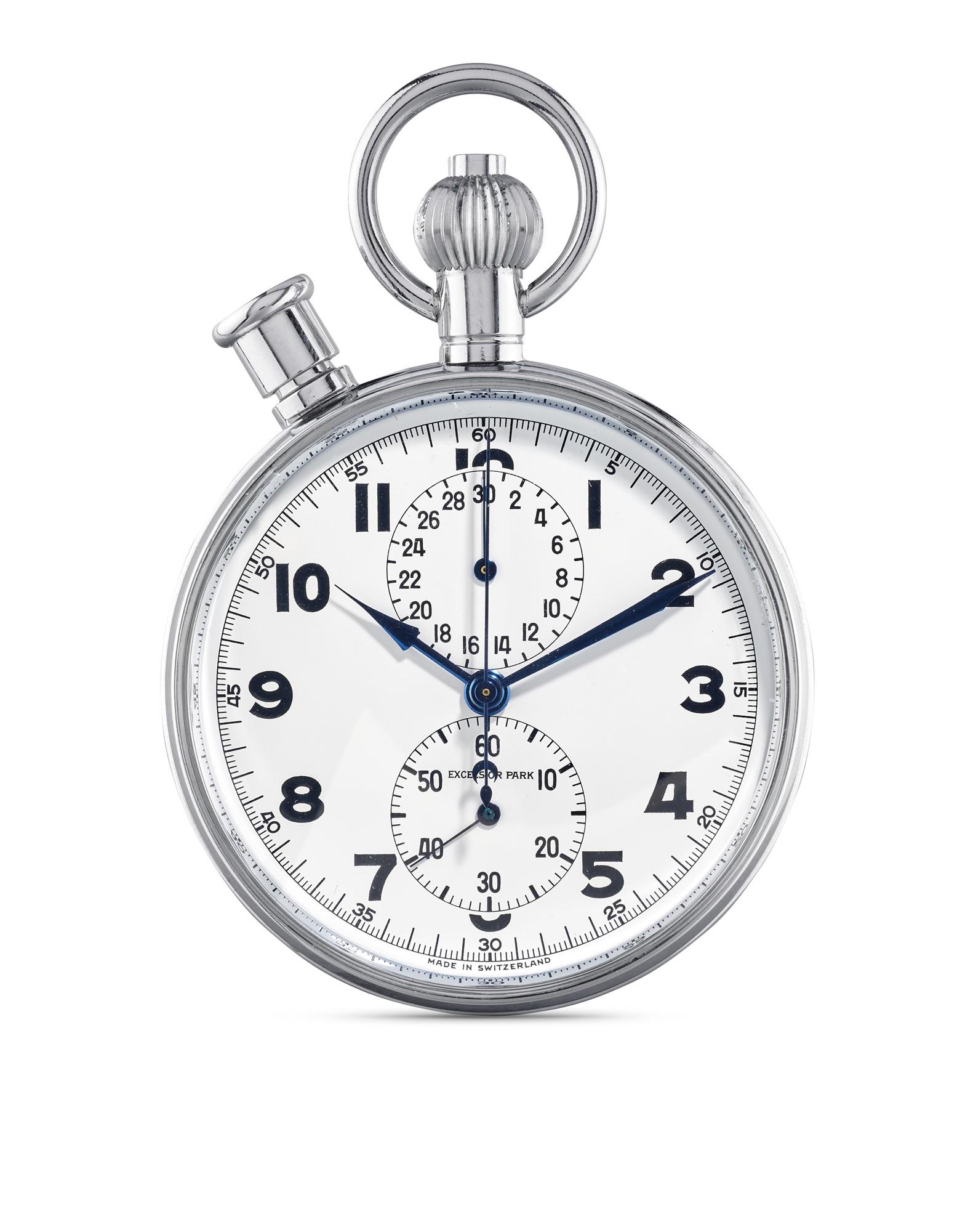 Excelsior Park pocket watch rattrapante chronograph, 60s (1 of 1)