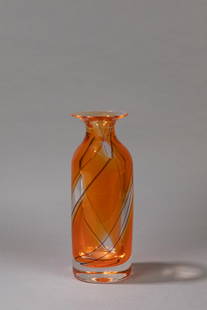 Archimede Seguso - Vase, 1980 ca.: blown Murano glass vase.Seguso Vetri d'Arte Manufacture Engraved sign.