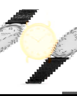 Patek Philippe Calatrava 3820R ,90s: Patek Philippe Calatrava 3820R, 90s 18k rose gold round case, n.2985162, screw back, teardrop lugs. Argenté dial, applied Breguet arabic numerals. Hand-winding movement, cal.177, n.1378409. Patek