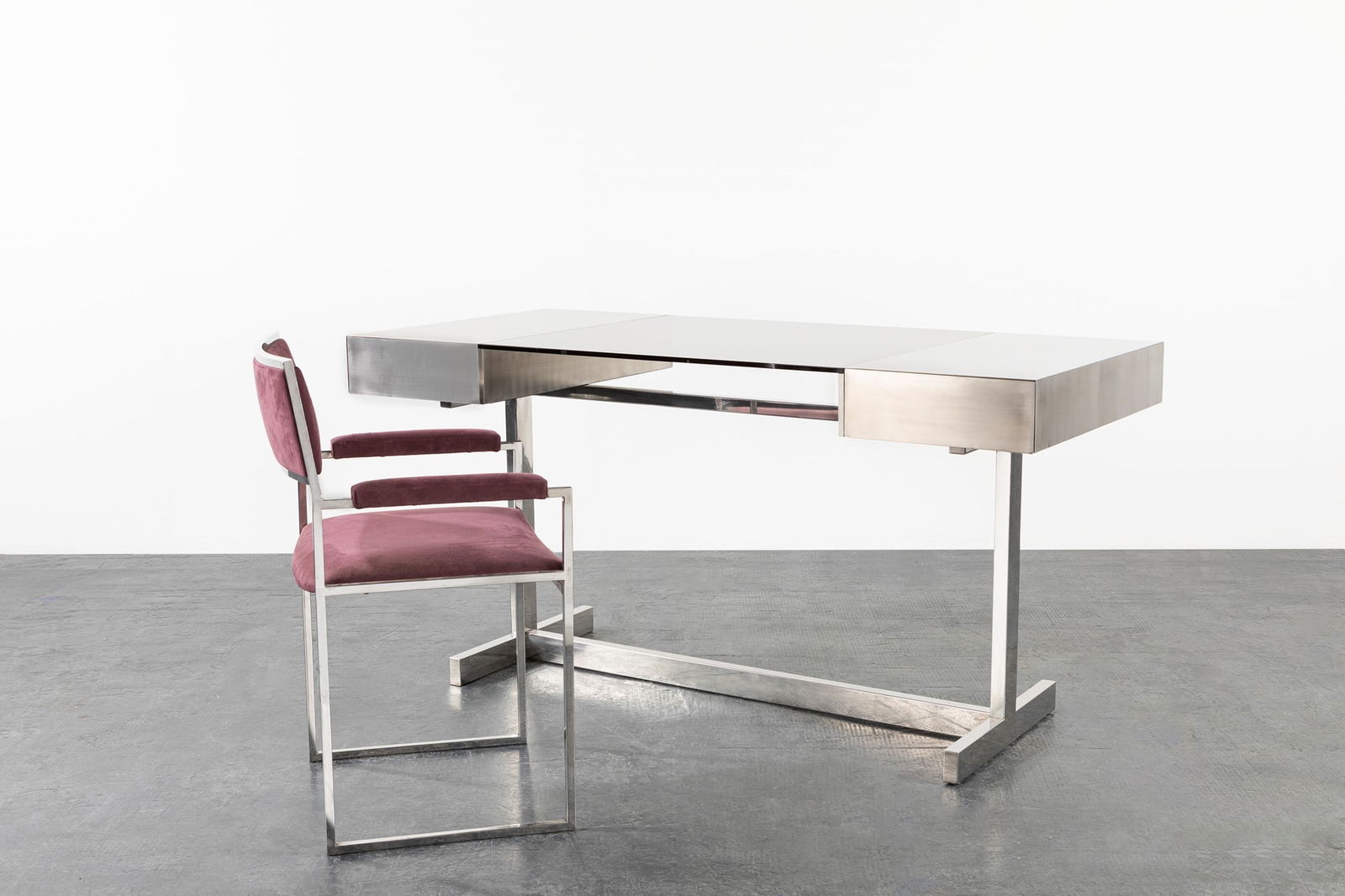 Willy Rizzo (1928-2013)  - Desk and armchair, 1970 ca. (1 of 3)