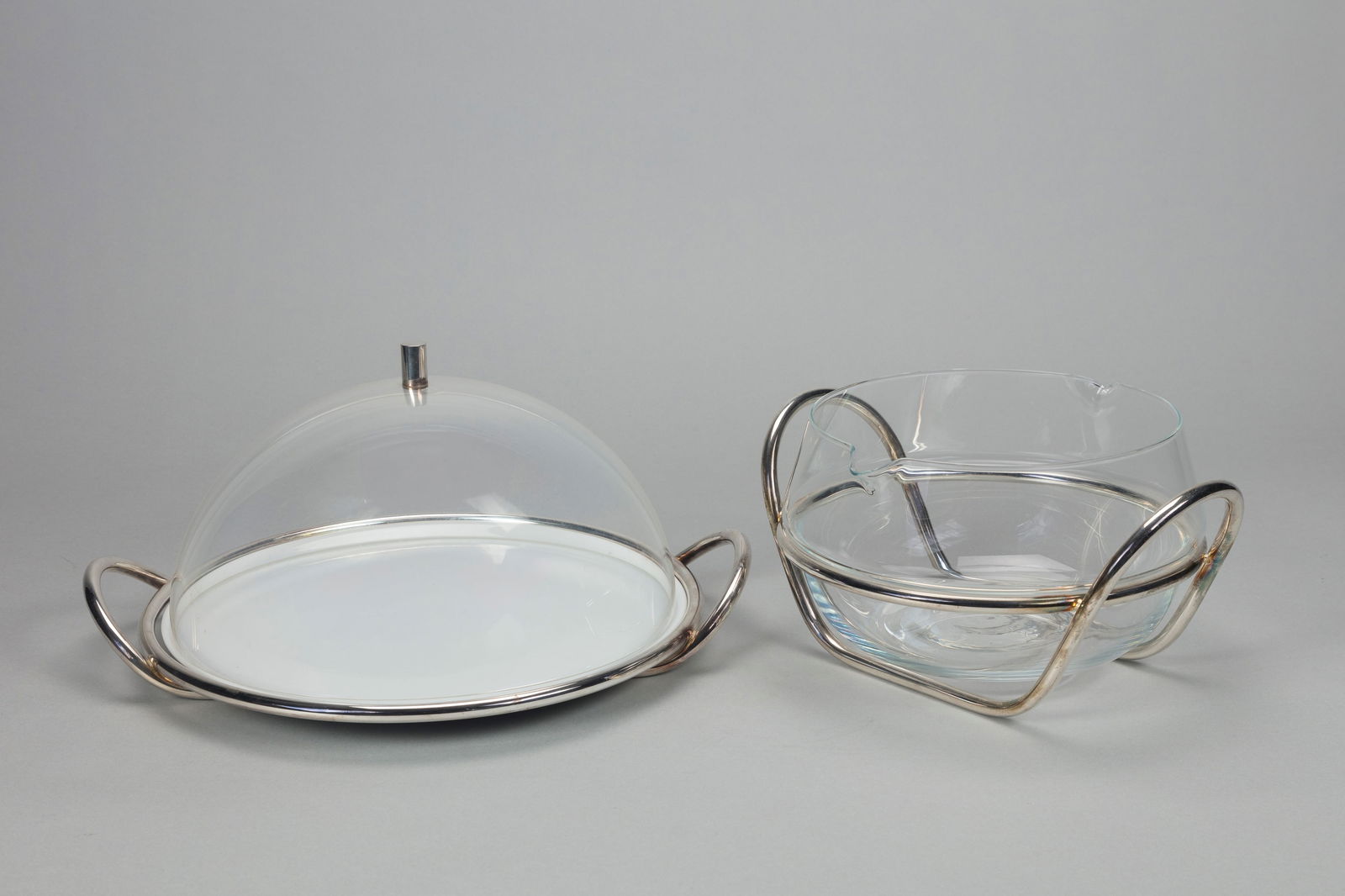 Lino Sabattini - Cake stand and punch bowl, 1980 ca. (1 of 1)