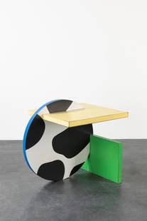 Michele De Lucchi - Coffee Table, 1984: h 70 x 60 x 70 cm Continental model, laminated wood.Manufacrutred by MemphisDefects LITERATUREMemphis Milano 1981-1988, exhibition catalogue Badischer Kunstverein Karlsruhe 1990, fig.24;