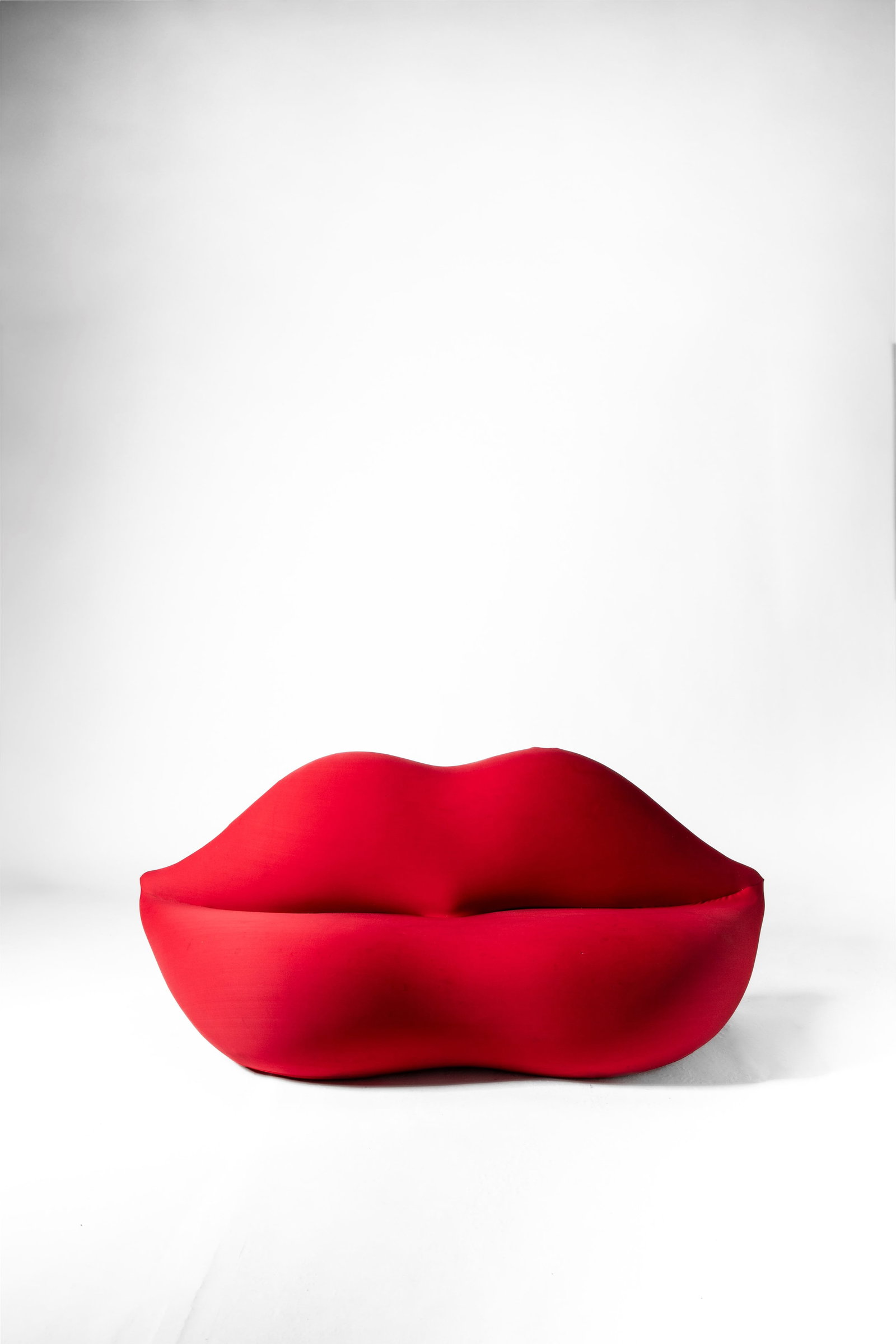 Studio 65 - Sofa model 'Bocca', 1970: 90 x 210 x 80 cm designed in 1970executed in 1986limited edition 1/1000, multiple no. 29/1000soft polyurethane, fabric removable coveroriginal fabric label GUFRAM MULTIPLI '86 / 29/1000 / BOCCA on the