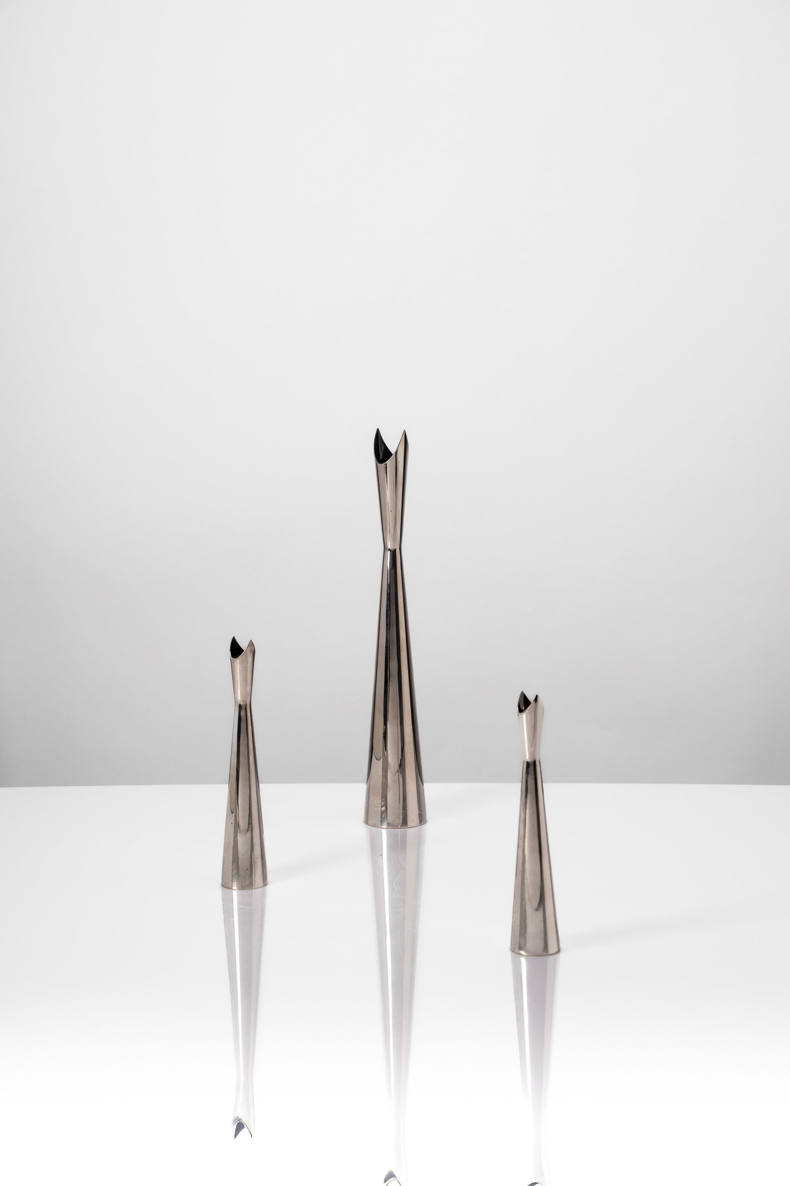 Lino Sabattini - Set of three solifleur vases model 'Cardinale' from the 'Gallia' collection, 1960 (1 of 3)