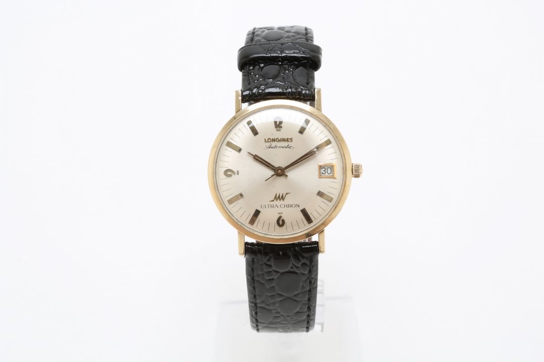 1960s 10kt Gold Filled Longines Ultra-Chron: This Swiss watch company has maintained a passion for tradition and excellence since 1832. Longines has generations of experience as the official timekeeper at sports championships all over the world.