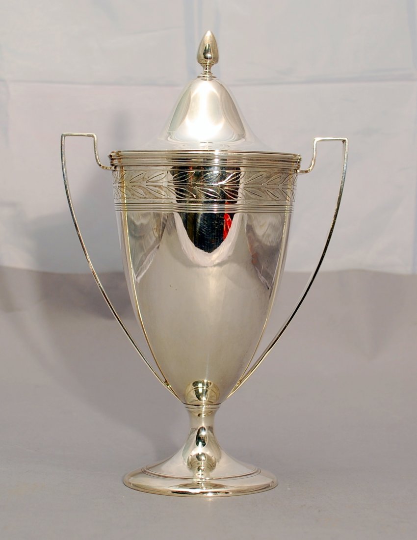 Tiffany & Co. Sterling Silver Coved Two Handle Urn (1 of 3)