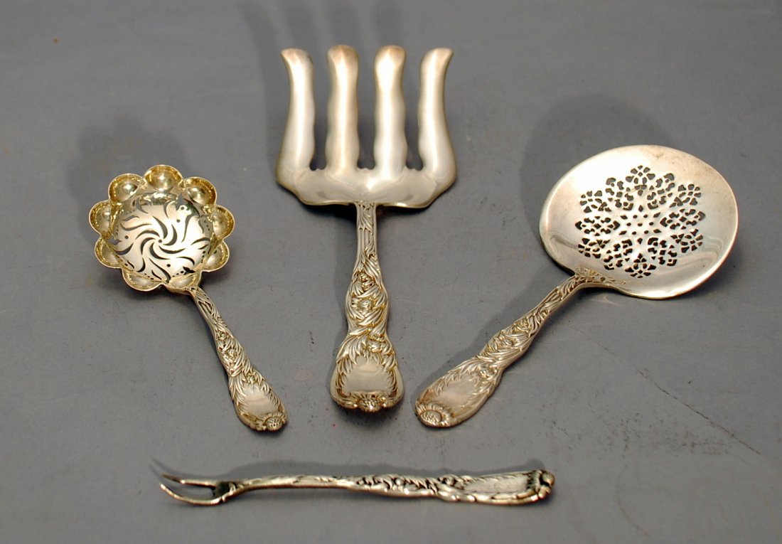 Group of 4 Tiffany & Co. Chrysanthemum Serving Pieces (1 of 2)