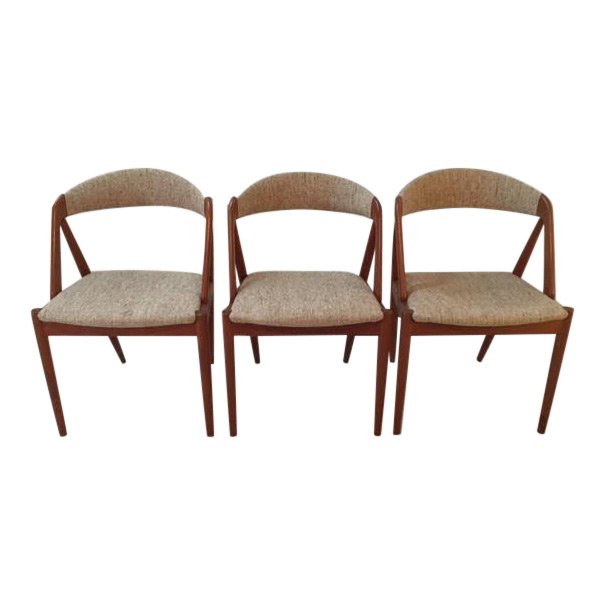 3 Vintage Kai Kristiansen Teak Dining Chairs (1 of 3)