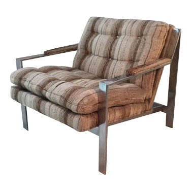 Cy Mann Chrome Lounge Chair Model #232 (1 of 4)