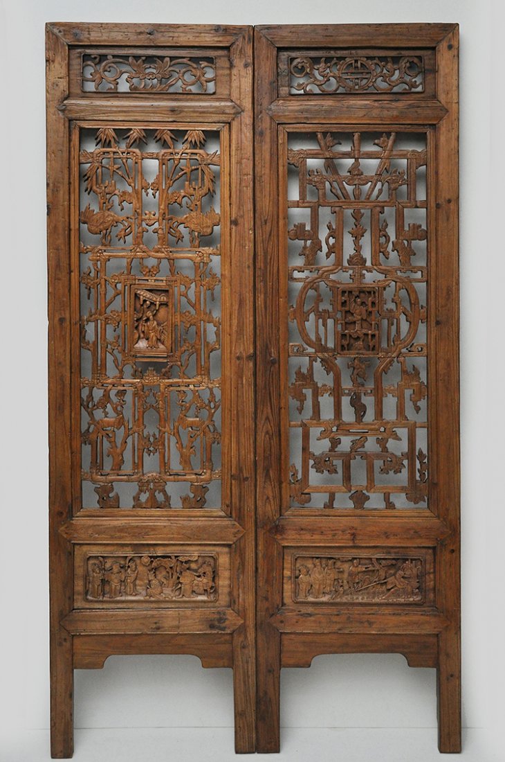 Antique 19 century Four Standing Panels (1 of 6)