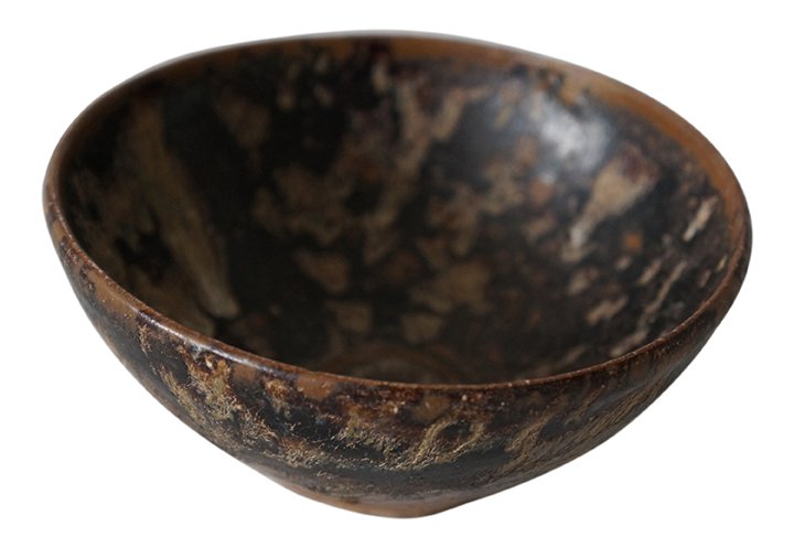Jizhou Conical Shaped Teabowl in Tortoise Shell Glaze (1 of 8)