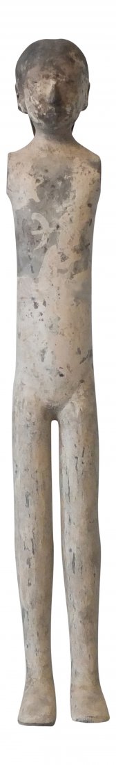 Standing Pottery Female Figure Wester Han Dynasty (1 of 5)