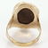 14K Gold Fire Agate Handmade Mens Cocktail Ring - 5