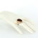 14K Gold Fire Agate Handmade Mens Cocktail Ring - 6