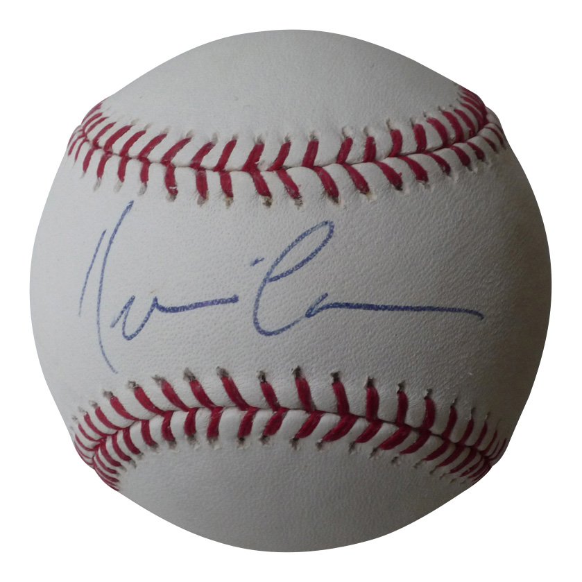 Kevin Costner autographed baseball (1 of 3)