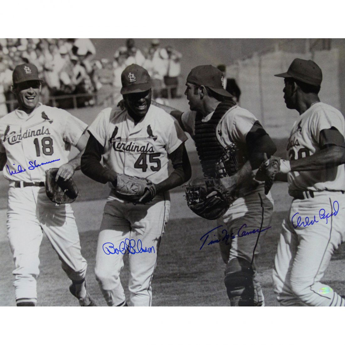 4 Signature Cardinals 16x20 Photo (1 of 1)