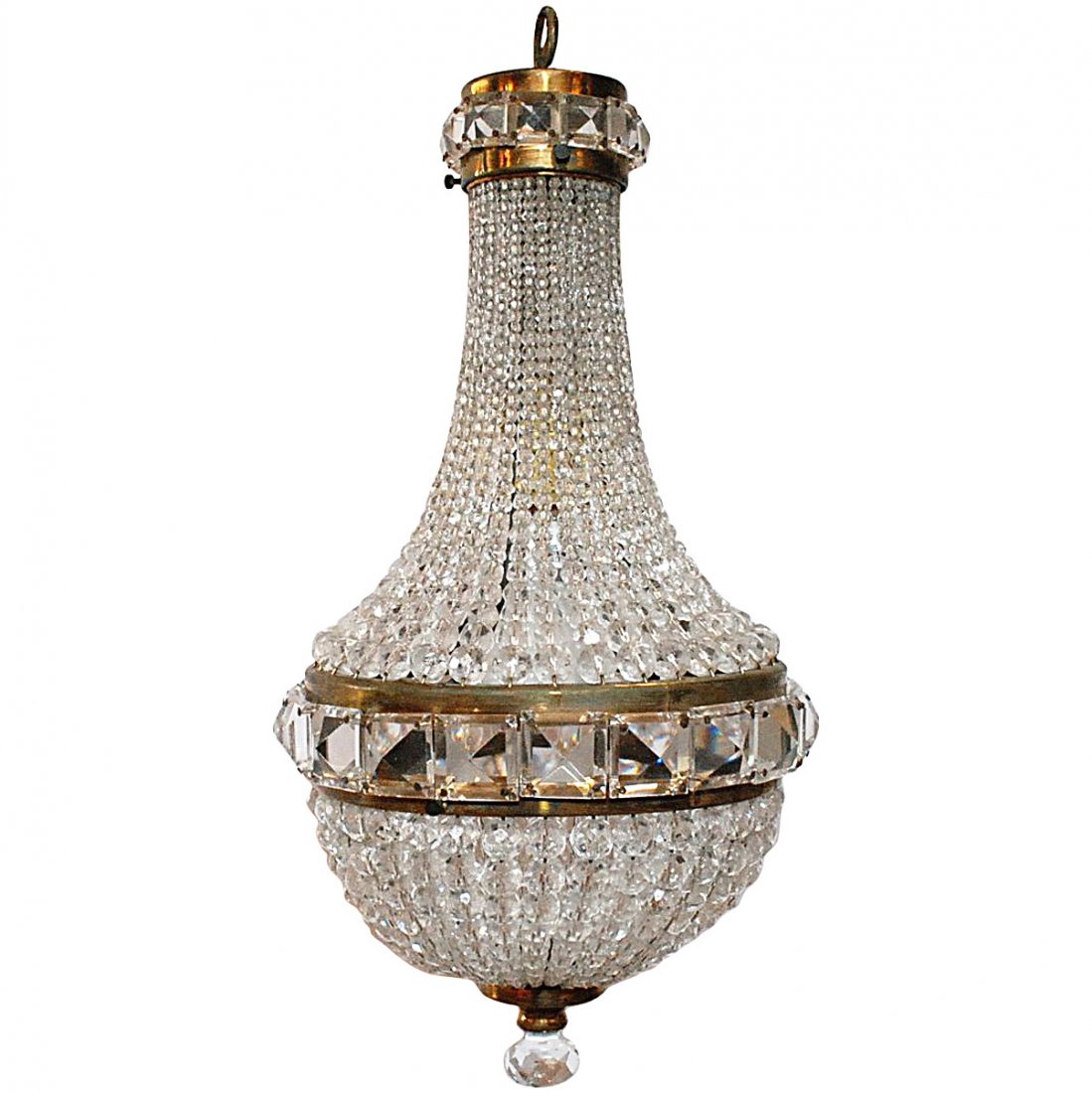 French Bronze and Crystal Pendant (1 of 7)