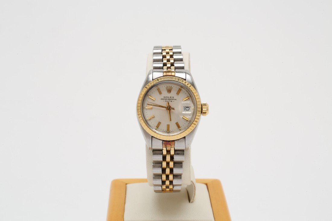 1970s 14k & Stainless Rolex Date Watch (1 of 5)
