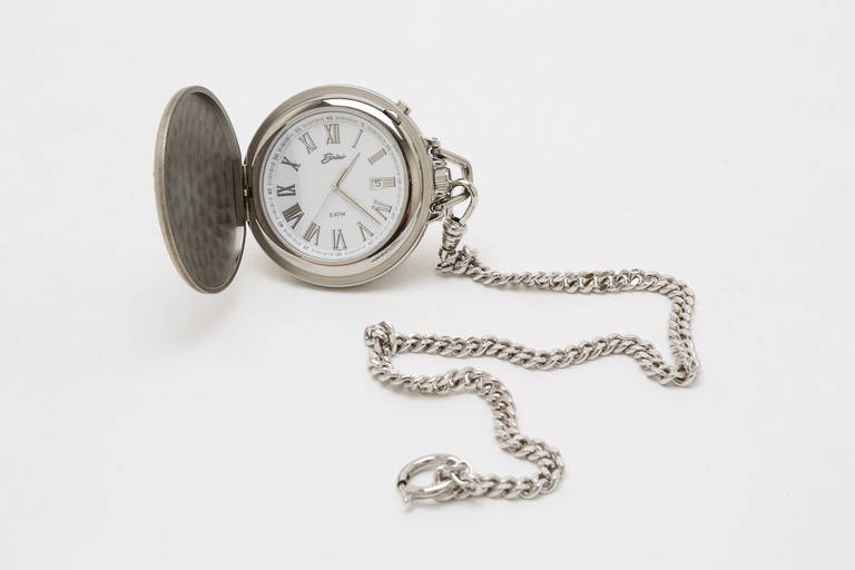 Modern Stainless Belair Golf Pocket Watch