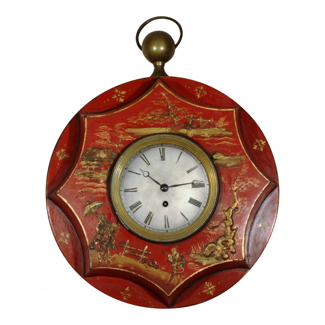 Empire Style Chinoiserie Wall Clock (1 of 5)